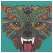 Tissu vol de combat de loup bleu turquoise (Fermer)