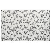 Tissu Vol papillon noir et blanc 2 (Fat Quarter)
