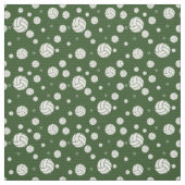 Tissu Volley-ball vert de forêt Chevron Patterned (Échantillon)