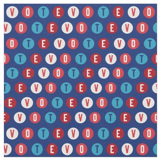Tissu Vote 2020 Mod dots navy (Fermer)