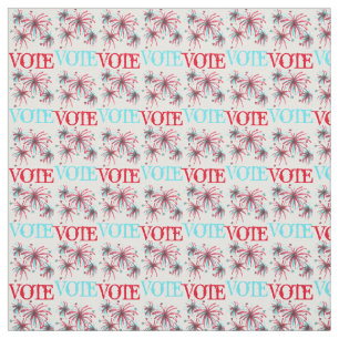Tissu VOTE Red Blue USA Patriotique Day Fireworks