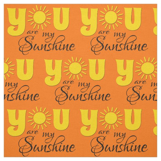 Tissu Vous êtes mon soleil (Échantillon)