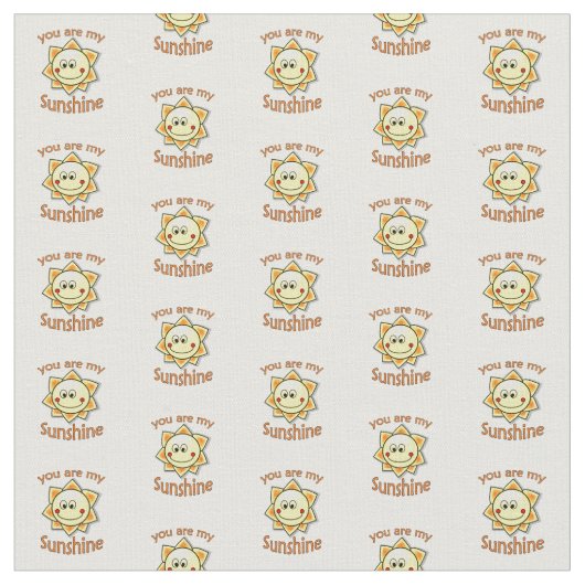 Tissu Vous Êtes Mon Soleil (Fermer)