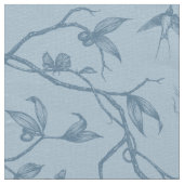 Tissu Voyage au Château Peacock Blue Fabric (Détail)