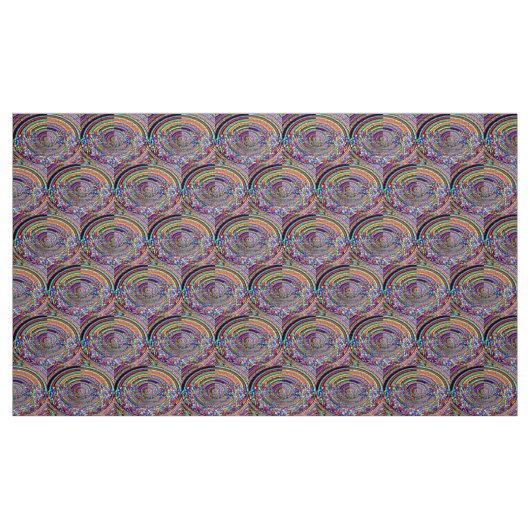 Tissu Voyage psychédélique (Fat Quarter)