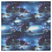 Tissu Voyage spatial intergalactique (Échantillon)