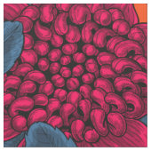 Tissu Waratah rouge et brunes (Fermer)