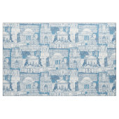 Tissu Washington DC toile bleue (Fat Quarter)