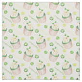 Tissu Watercolor cupcakes (Échantillon)