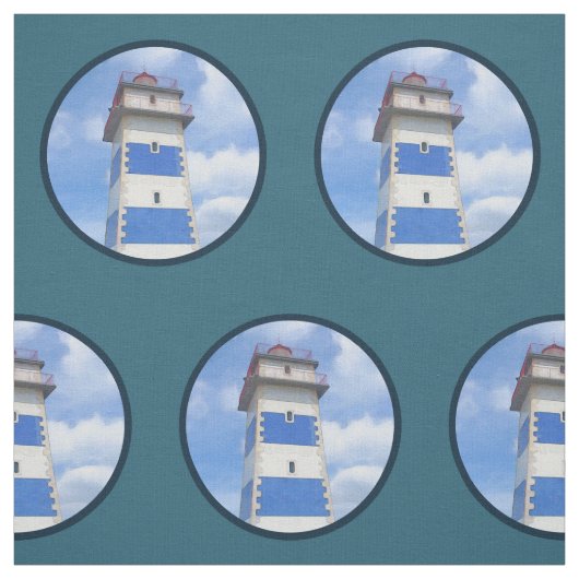 Tissu Watercolor lighthouse (Échantillon)