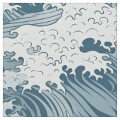 Tissu Wave japonaise (Fermer)