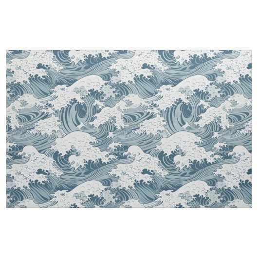 Tissu Wave japonaise (Fat Quarter)