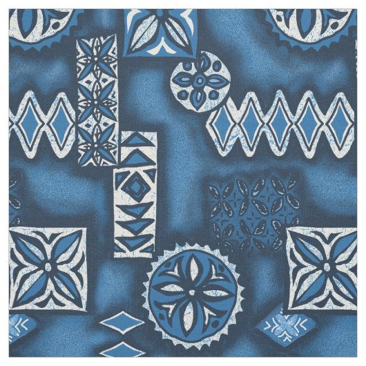 Tissu Wave Warrior Hawaiian Tapa (Échantillon)