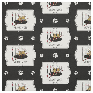 Tissu Weave Woes - drôle d'agilité de chien