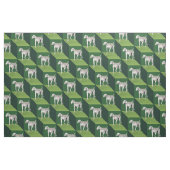 Tissu Weimaraner sur les cubes verts (Fat Quarter)