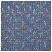 Tissu Werewolf Skeletons and BMX Bikes Patterned (Échantillon)