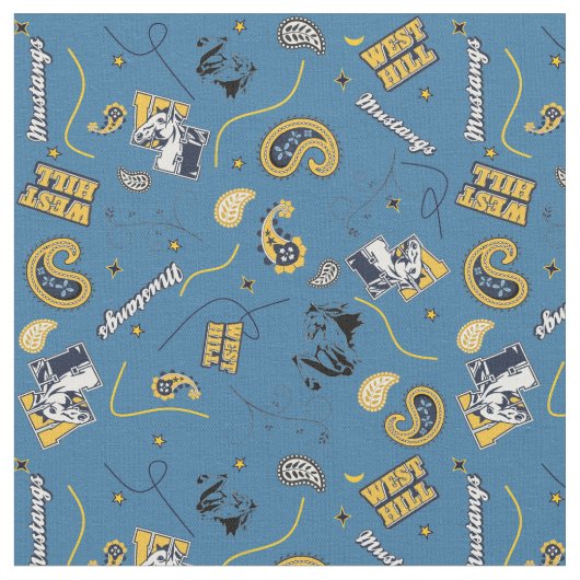 Tissu West Hill en bleu foncé (Fermer)