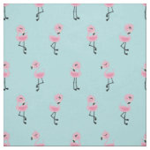 Tissu Whimsical tropical flamingos (Échantillon)