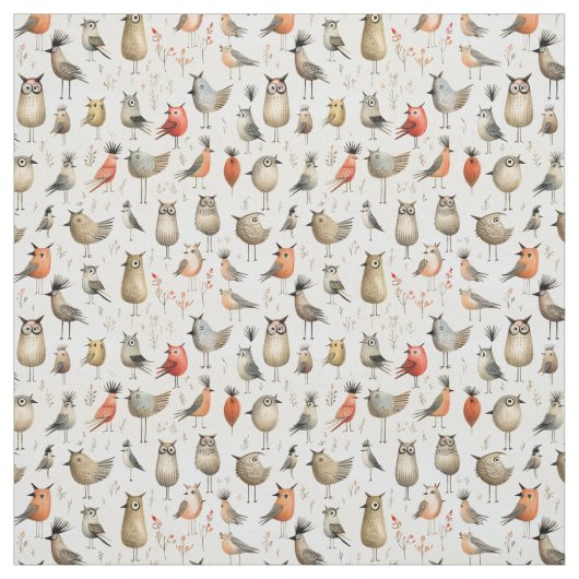 Tissu Whimsical Wings : Whimsy Bird (Échantillon)