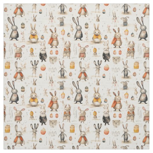 Tissu Whimsy de Cottontail : Whimsy Bunny (Échantillon)