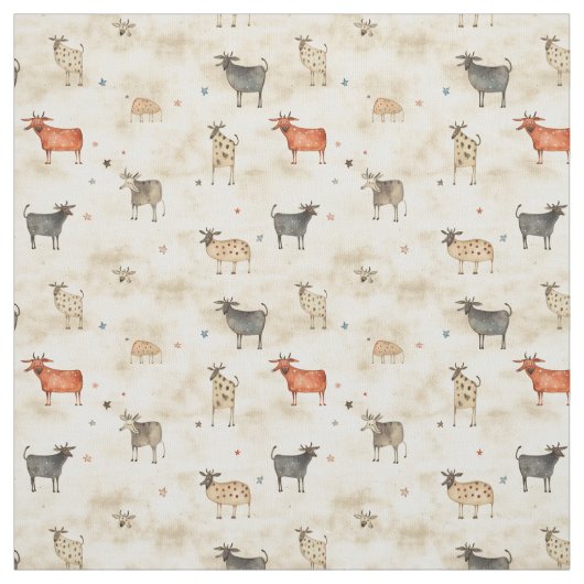 Tissu Whimsy moo-tiful : Whimsy Cow (Échantillon)