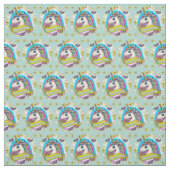 Tissu Whimsy Unicorn Fabric (Échantillon)