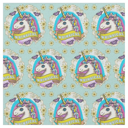 Tissu Whimsy Unicorn Fabric (Fermer)