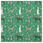 Tissu whippet dogs Noël (Échantillon)