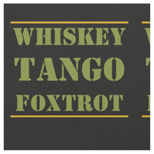 Tissu Whiskey Tango Foxtrot WTF Camouflage vert (Fermer)
