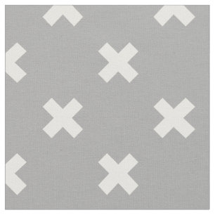 Tissu White cross stitches