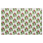 Tissu White Rabbit looking at watch. Illustration (Fat Quarter)