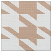 Tissu White & Tan Houndstooth Motif sans couture (Fermer)