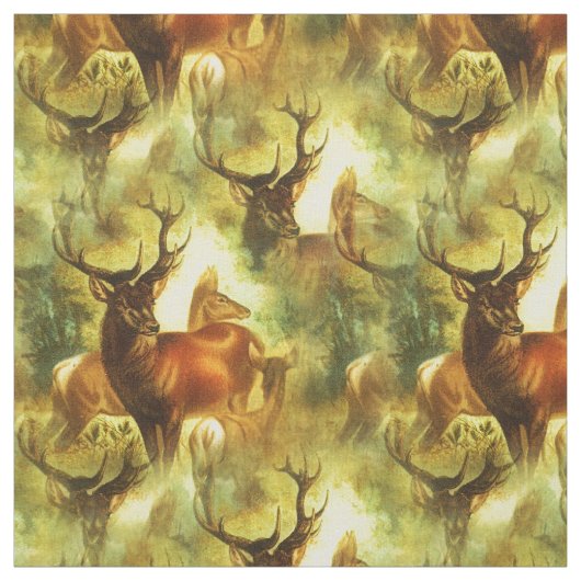 Tissu Whitetail Buck et Doe (Échantillon)