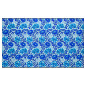 Tissu William Morris Chrysanthemums Nuances de Denim Blu (Fat Quarter)