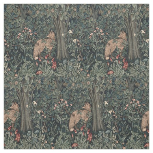 Tissu William Morris Faune sauvage Fox (Échantillon)