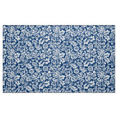 Tissu William Morris Floral Damask, Cobalt Blue & White (Fat Quarter)