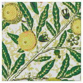Tissu William Morris Fruits exotiques, jaune citron (Fermer)