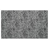 Tissu William Morris indien, blanc et noir (Fat Quarter)