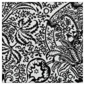 Tissu William Morris indien, blanc et noir (Fermer)