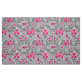 Tissu William Morris Irises, rose et gris argenté (Fat Quarter)
