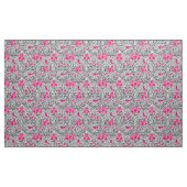 Tissu William Morris Irises, rose et gris argenté (Yard)