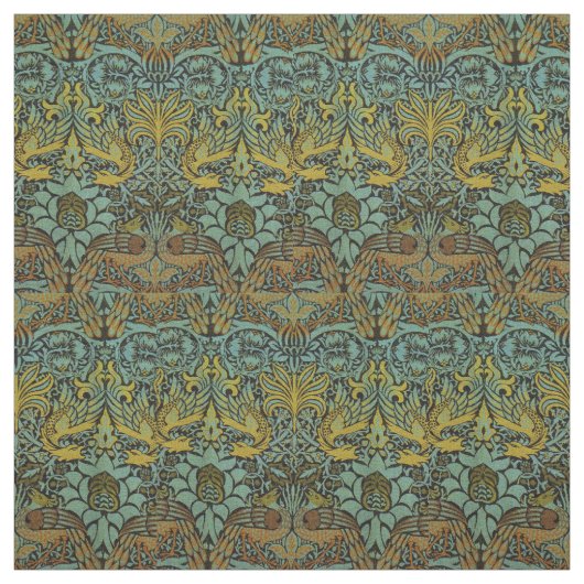 Tissu William Morris Peacock Dragon Fond d'écran (Échantillon)