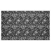 Tissu William Morris Sunflower, noir et blanc (Fat Quarter)