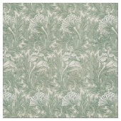 Tissu William Morris tulip fond textile vert (Fermer)