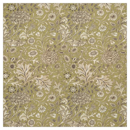 Tissu William Morris Vintage Thistles & Fleurs Motif (Échantillon)