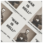 Tissu William Tecumseh Sherman War Is Hell Citation (Fermer)