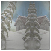 Tissu Winter cottage (Fermer)