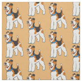Tissu Wire Fox Terrier (Échantillon)