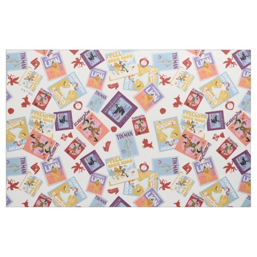 Tissu Wizard of Oz™ Character Print Toss Pattern (Fat Quarter)