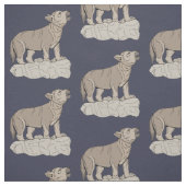 Tissu Wolf Pup Howling (Échantillon)